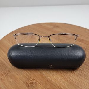 Oakley Jackknife 4.0 Eye Glasses Polished Brown Metal Frames ONLY Sunglasses